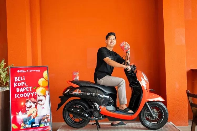 Berawal Dari Beli Kopi Jadi Pemenang Honda Scoopy Special Edition