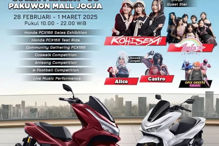 Siap Sapa Warga Jogja dan Sekitarnya, Honda Istimewa Hadirkan New PCX160