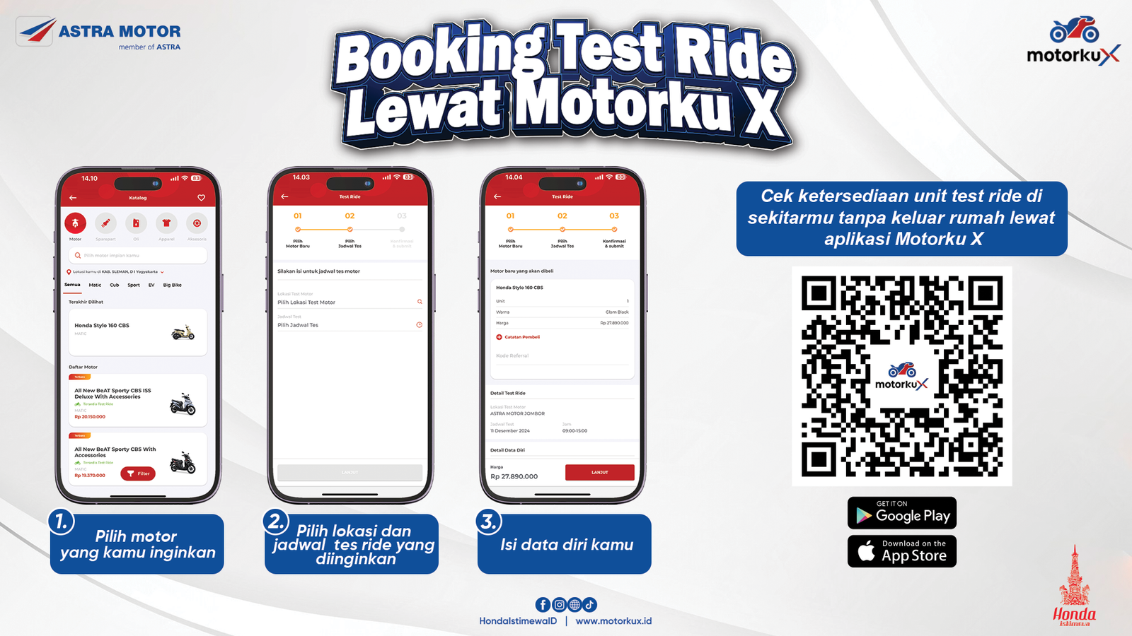 Beri Kemudahan Bagi Pengguna Dengan Fitur Booking Test Ride Di Aplikasi Motorku X