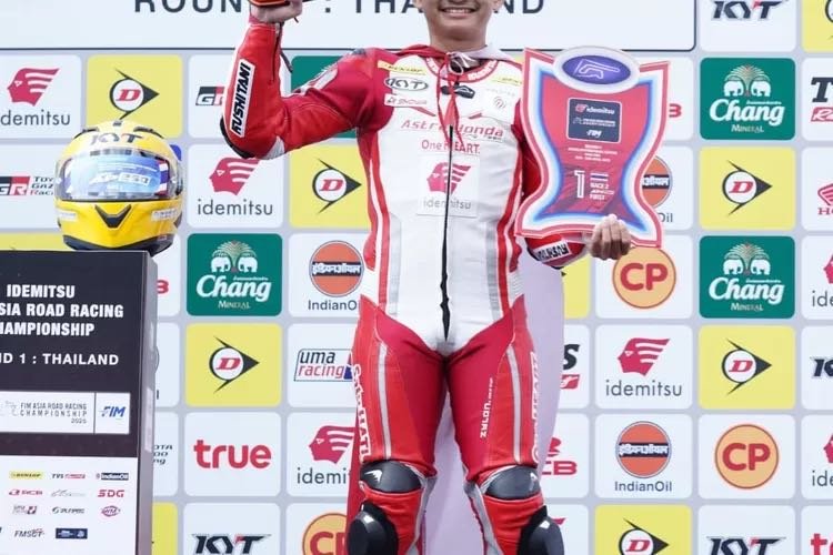CBR250RR Double Winner, Astra Honda Borong 5 Podium di ARRC Buriram