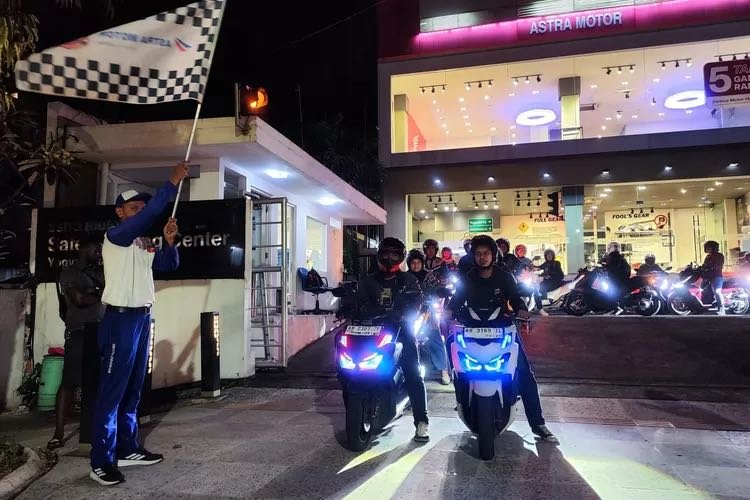 Nocturnal Community (NOCTURNITY) x Astra Motor Yogyakarta, Astra Motor Yogyakarta Ajak Honda Community Riding Santai Malam Hari