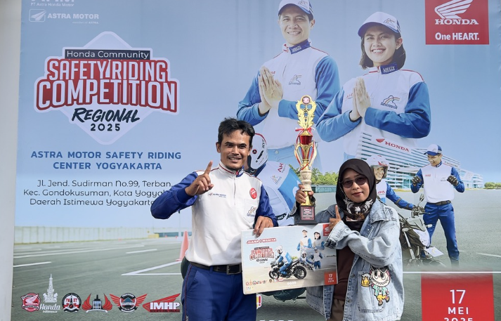 Komunitas Motor Honda Yogyakarta, Kedu dan Banyumas Unjuk Gigi di Kompetisi Safety Riding Regional 2025