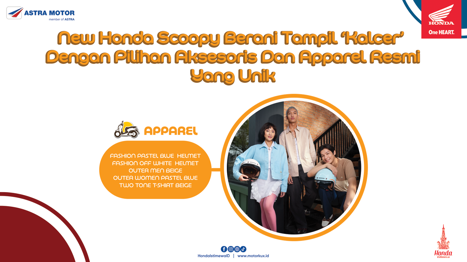 New Honda Scoopy Berani Tampil Kalcer Dengan Pilihan Aksesoris Dan Apparel Resmi Yang Unik