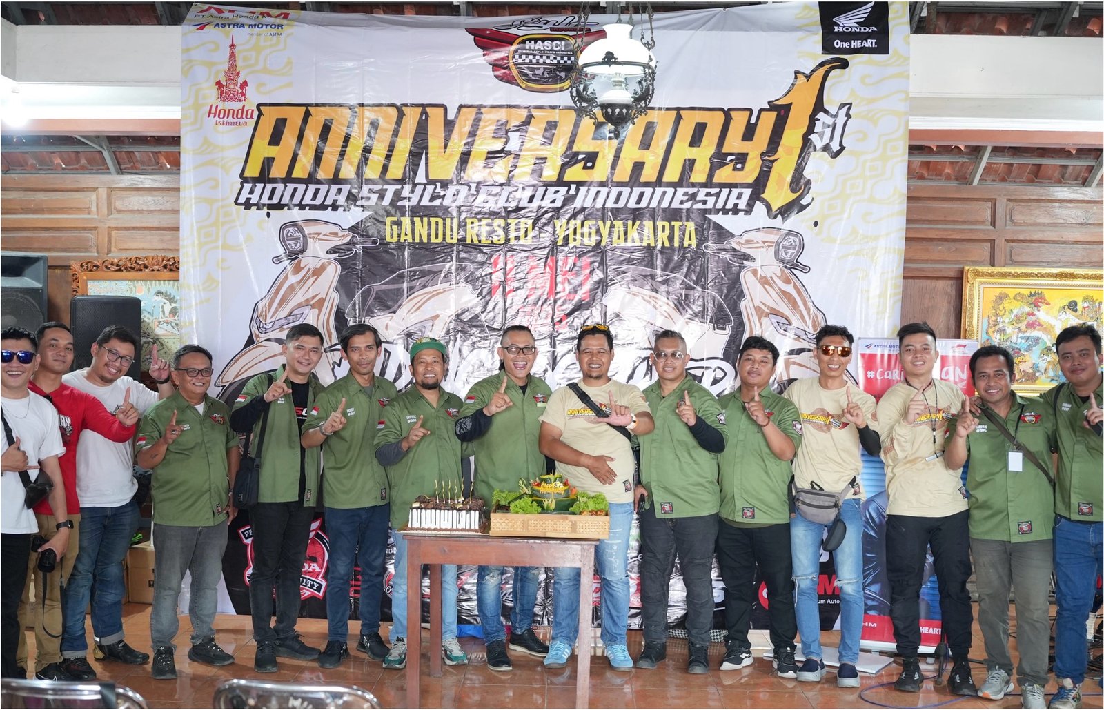 Rayakan Anniversary Perdana Ratusan Bikers Honda Stylo Serbu Yogyakarta