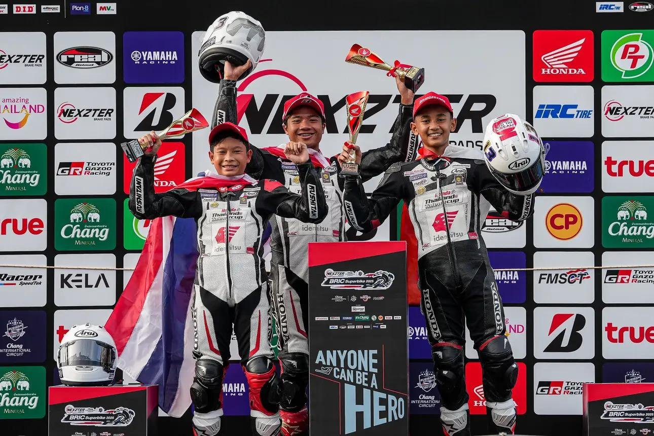 Melaju Kencang, Pebalap Binaan Astra Honda Kibarkan Merah Putih di Thailand dan Italia