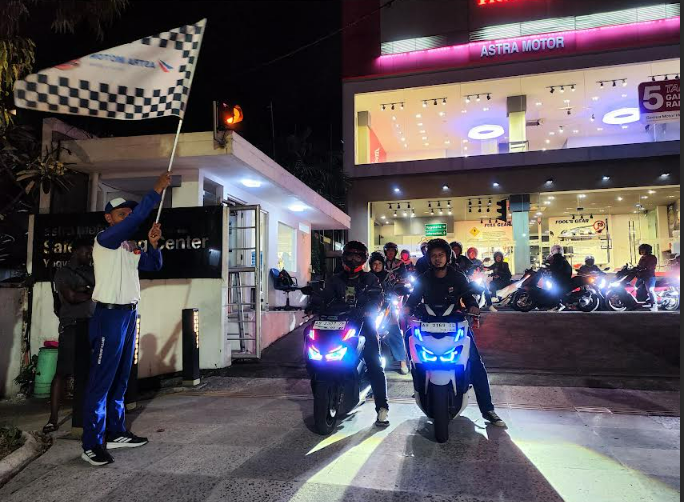 Astra Motor Yogyakarta Ajak Honda Community Riding Santai Malam Hari