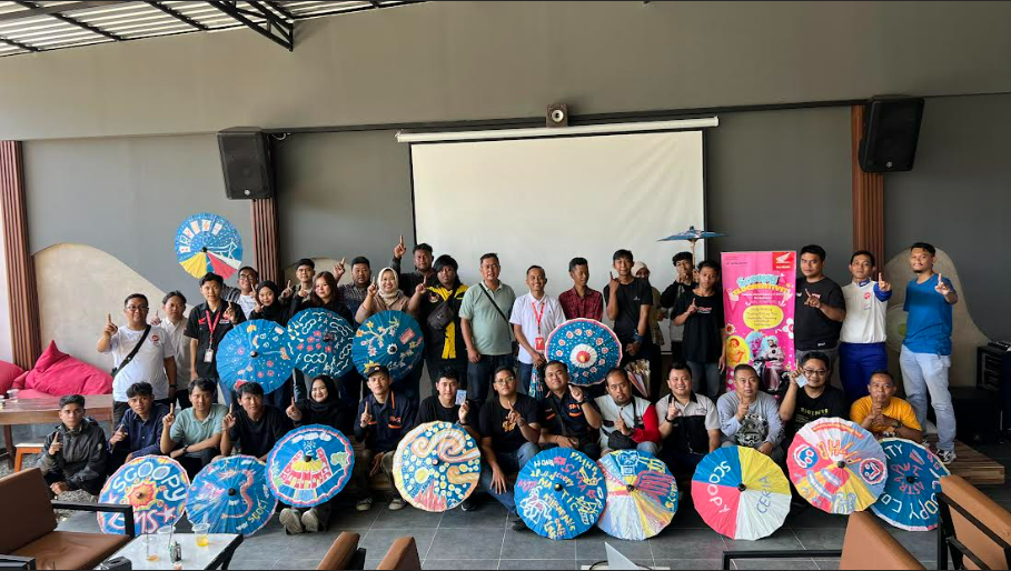 Adu Kreatif Melukis Payung Astra Motor Yogyakarta Ajak Bikers Pecinta Honda Scoopy Banyumas