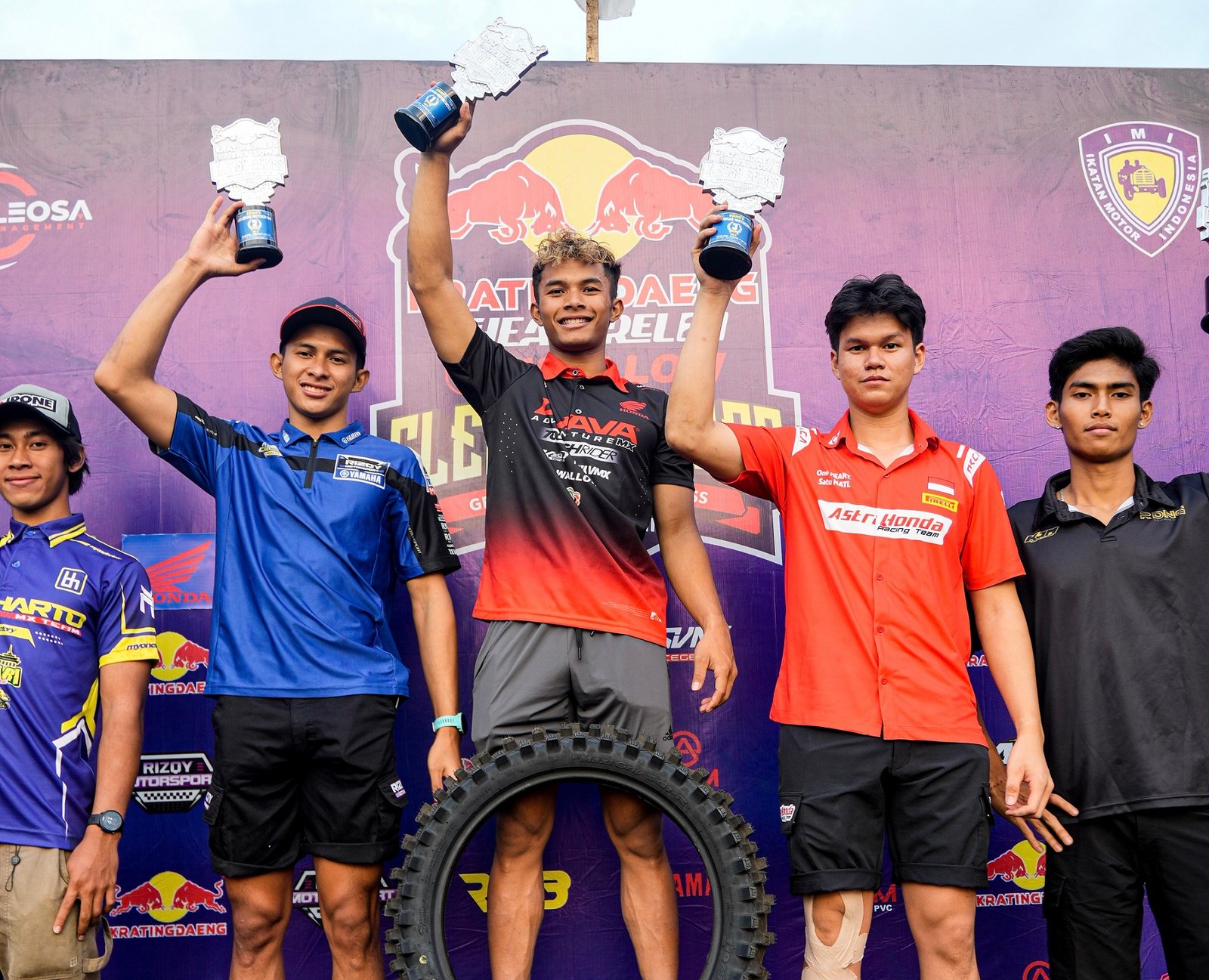 Double Podium, Arsenio dan CRF250R Melesat Kencang di Kejurnas Motocross Magelang