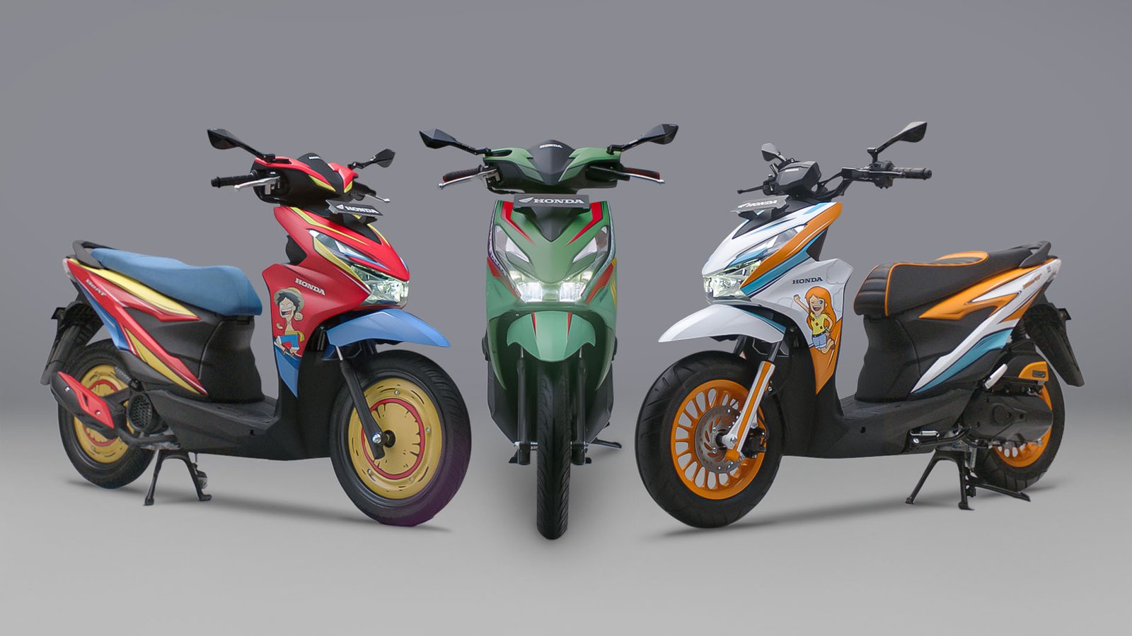 Spesial Kolaborasi Honda BeAT x One Piece Tahilalats Hadir Kembali