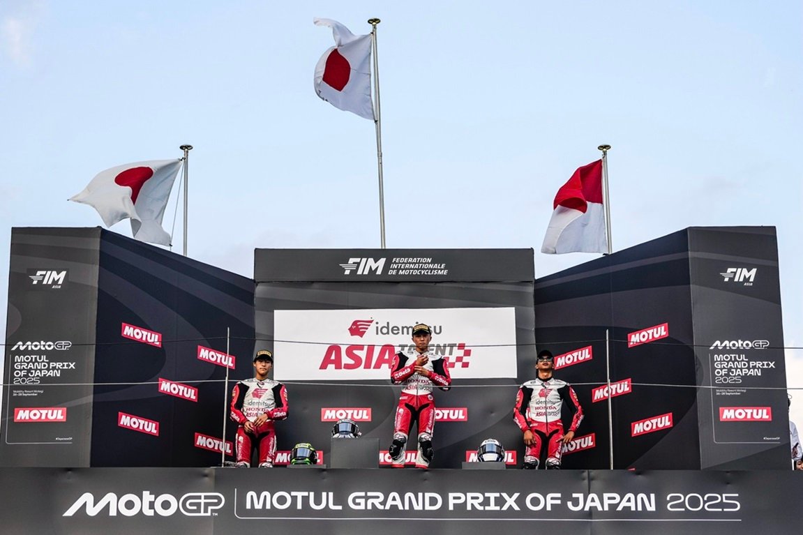 Tembus Top 3 Klasemen, Pebalap Astra Honda Tampil Kencang di IATC Motegi