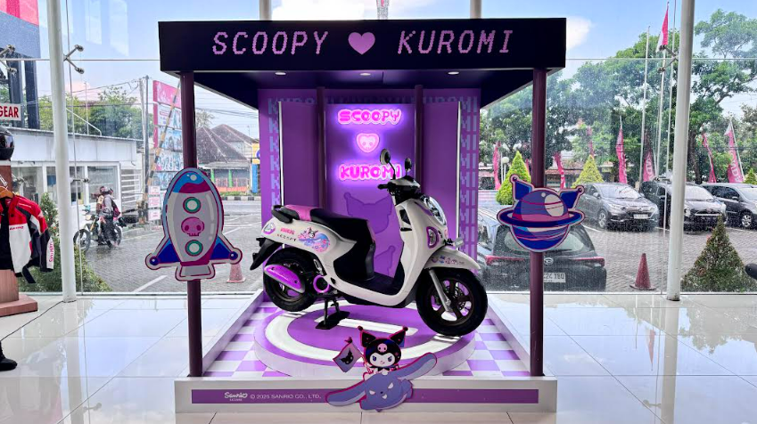 Tampil Lucu dan Trendi, Honda Scoopy x Kuromi Limited Edition Resmi Hadir di Yogyakarta