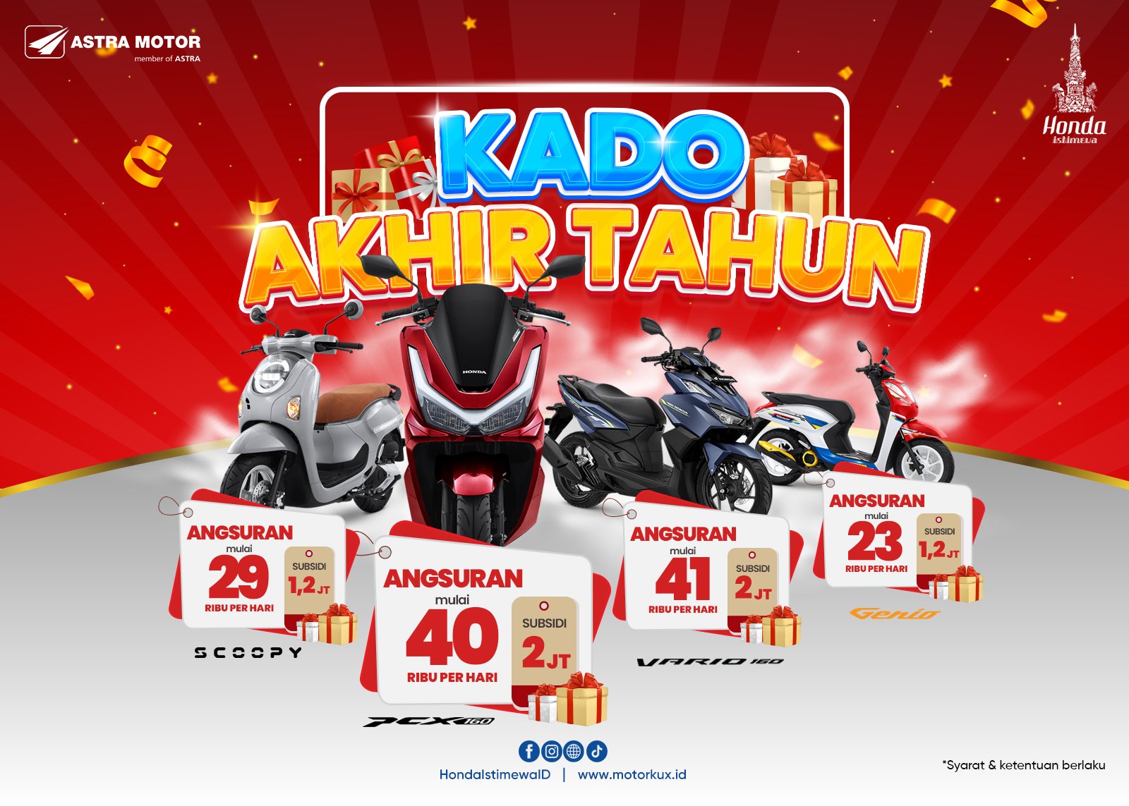 Astra Motor Yogyakarta Berbagi Kado Akhir Tahun