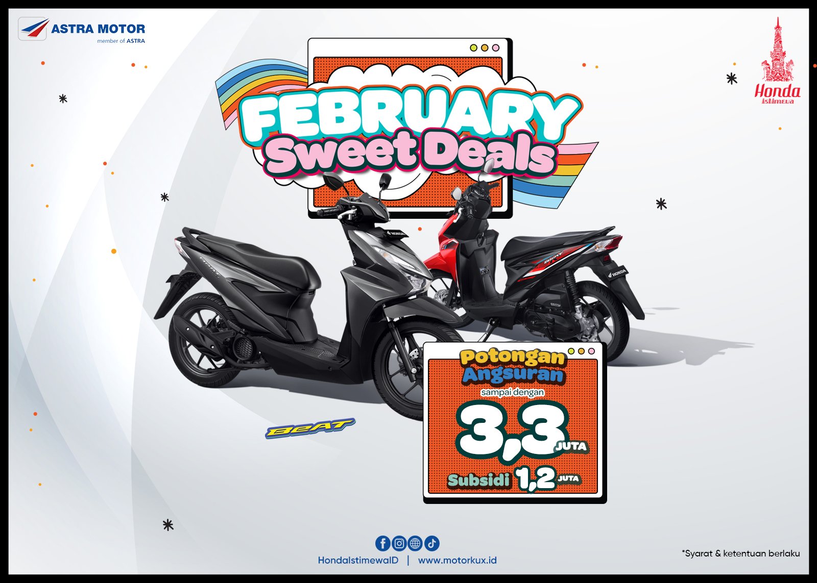 February Sweet Deals Hadir Bagi Pecinta Sepeda Motor Honda