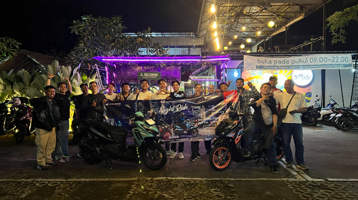 Astra Motor Yogyakarta Hadirkan Pengalaman Night Ride Bersama Komunitas Vario